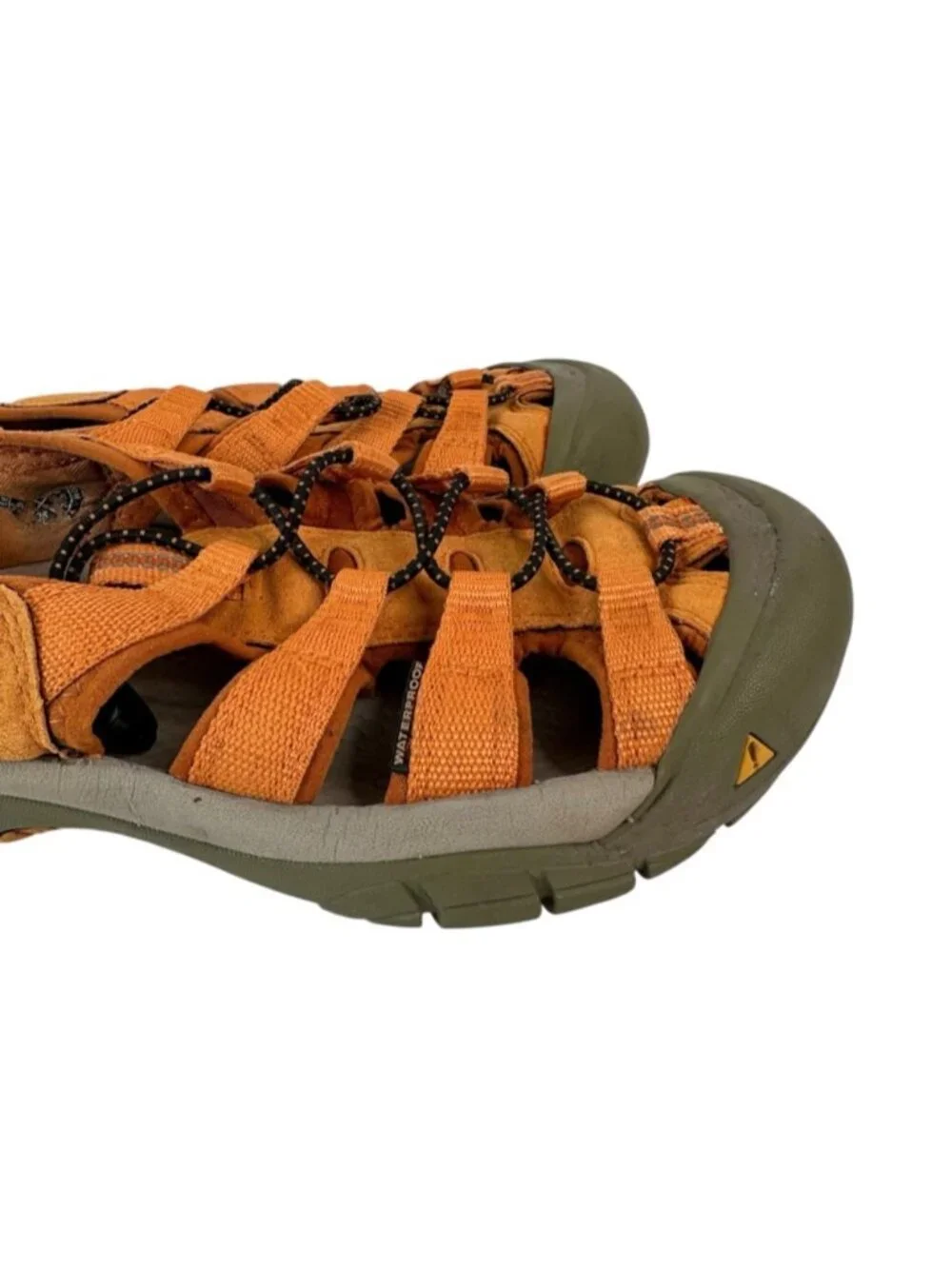 KEEN Newport H2 Hybrid Water Hiking Closed Toe Sandals Orange Women's 8